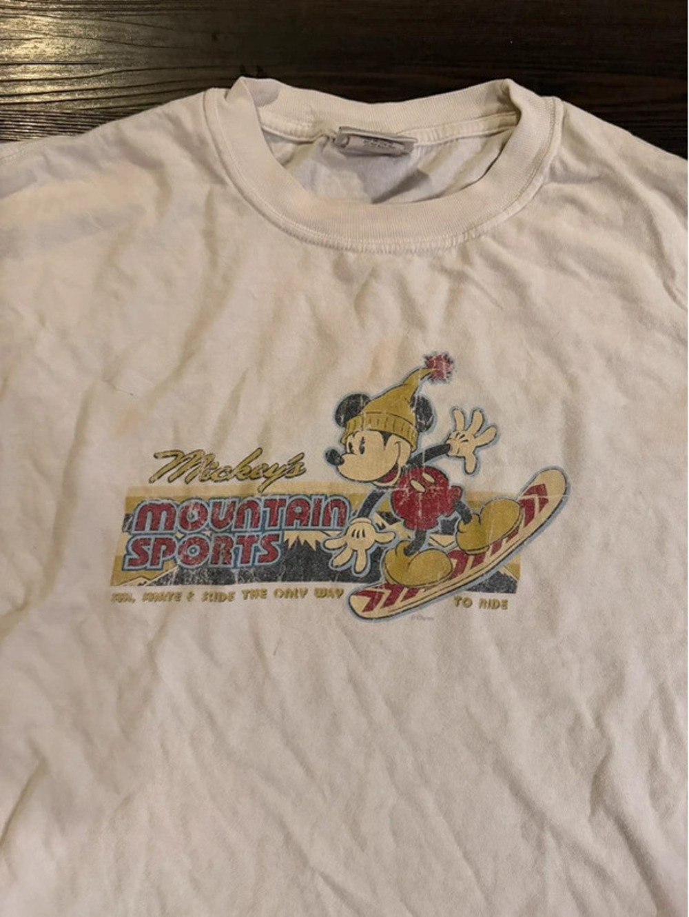 Vintage Y2K Disney Exclusive Mickey Mouse Mountain Sports T Shirt Adult XL Mens